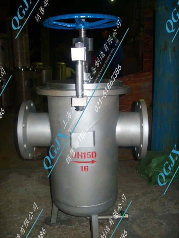 直通平底篮式过滤器
